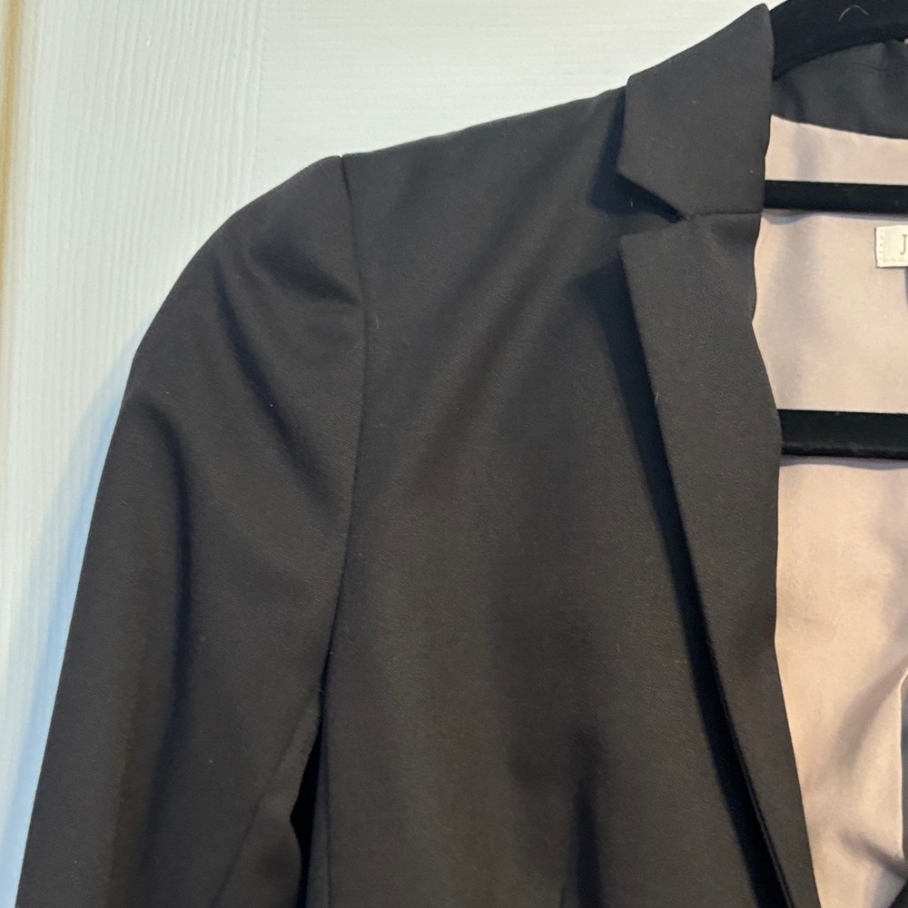 J CREW Classic Black Women's Blazer - Tailored Two-Button Jacket size 00P NWOT - Picture 4 of 10